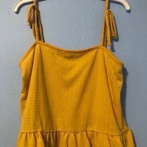 BILLABONG shoulder tie yellow top